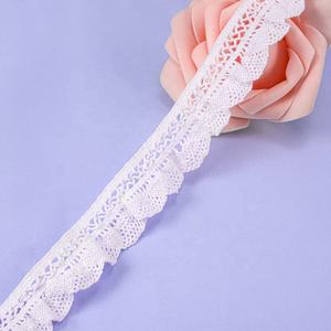 2023 תמיכה מותאם אישית אלסטי תחרה כותנה יצרן חוט כותנה תחרה יחיד צד מתקפל <span class=keywords><strong>Agaric</strong></span> 2.5 cm תחרה - Product Image 5