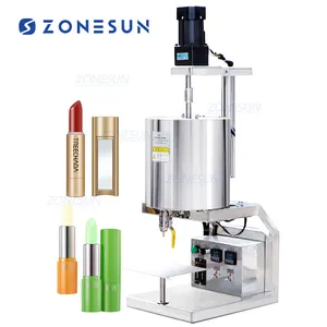 ZONESUN ZS-GTK20 manuelle Maschine zur Abfüllung von Kosmetikum Lippenstift mit Mischheizung Hopper