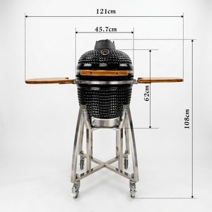 เตาบาร์บีคิว Kamado ขนาดใหญ่พิเศษ 18 นิ้ว สำหรับใช้งานเชิงพาณิชย์ ยี่ห้อ Auplex Outdoor Kitchen ขายส่ง/จำนวนมาก พร้อมใบรับรอง CE EN1860 AU-18 รุ่น High - Product Image 2