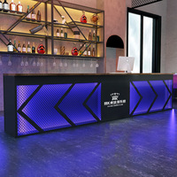 Comptoir de bar de style industriel personnalisé, comptoir de bar de restaurant, comptoir de bar en fer rétro, boutique de barbecue, salle de billard, comptoir de caisse