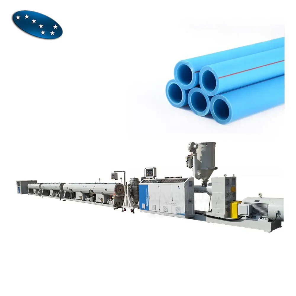 plastic PE PP PPR PPRC HDPE LDPE MPP pipe production line machine