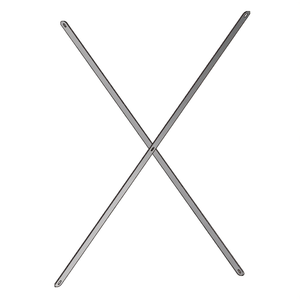 Supports Fami System Ar Stiffening Cross L1250 H2010 Gris Foncé RAL7000 - Product Image 3
