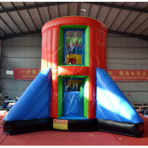 Cohete comercial inflable Bungee Jumping Castle Jumper Bounce House Cohete inflable gigante Juego de elevación de paracaídas - Product Image 6