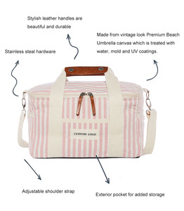 Ensemble de chaises de plage en bois rose de luxe 2026 avec sac isotherme personnalisé, chaises de plage pliantes et <span class=keywords><strong>parasol</strong></span> avec franges - Product Image 3