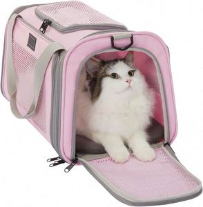 Échantillon Gratuit : Sac de Transport pour Chat, Approuvé par les Compagnies Aériennes, pour Chats de Petite et Moyenne Taille de Moins de 5,4 kg, avec un Intérieur Confortable - Product Image 1