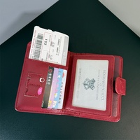 Dompet Paspor Kulit PU Mewah Berkualitas Tinggi dengan Pemblokir RFID untuk Kartu Kredit dan Kartu Paspor