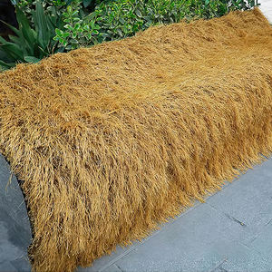 SENKE 50mm giallo erba rotolo sintetico artificiale Reed Palm paglia sbarre calcio giardino gazebo paglia sintetica tetto artificiale - Product Image 3