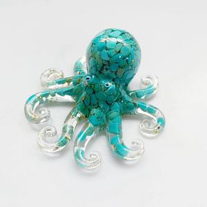 Hot-<strong>Selling</strong> Natural Crystal <strong>Stone</strong> <strong>Jade</strong> Gravel Cute Ocean Octopus Squid Animal Home Decoration Ornaments Handicrafts Craft - Product Image 4