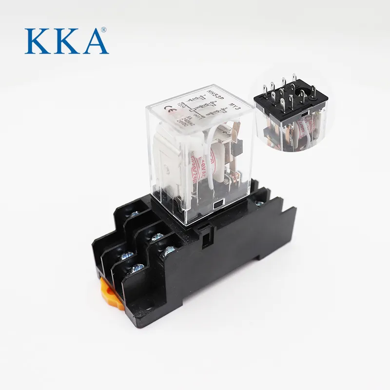 KKA-HH53P (MY4) genel amaçlı röle 11 pin, 10A 250VAC/30VDC elektromanyetik röle soket ile