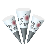 Emballage de cône de crème glacée en papier personnalisé de qualité alimentaire porte-manchon pour emballage de cône de crème glacée pour collation de dessert à la crème glacée