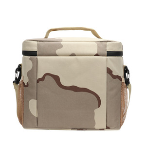 Bolsa Térmica Impermeable de Camuflaje Cuadrada 300D de Moda al por Mayor, Duradera, de Oxford, con Asas para Entrega de Alimentos, Trabajo y Oficina - Product Image 3