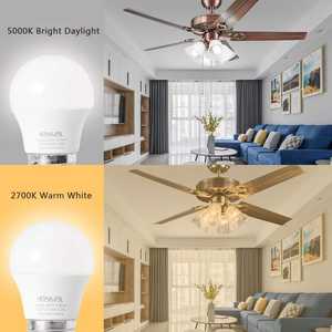 Ampoule LED A15 certifiée ETL de 6 watts, non dimmable, pour ventilateur de plafond, température de couleur lumière du jour 6500K, 30W, culot E26 - Product Image 4