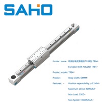 Sistema de Guía Lineal Industrial TR64 con Motor y Rodamientos, Capacidad de Carga 15-35kg, Estructura Antipolvo, Material de Aluminio para Control de Movimiento