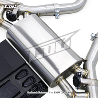 Système d'échappement Catback Valvetronic Boska SUS304 pour BMW X3 X4 M40i 3.0T 2018-2025, silencieux avec embouts en carbone noir
