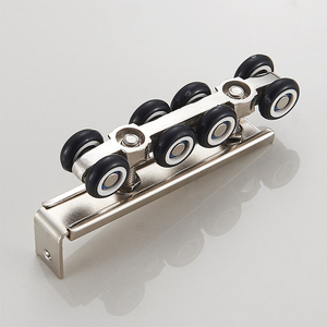 Aluminum Alloy Door Roller Bearings 4 Wheel 8 Wheel Low Noise For Sliding Doors And Wardrobes - Product Image 1