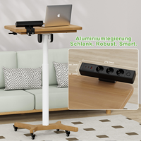 Multiprise de bureau à fixation murale 65W PD à charge rapide avec 3 prises CA EU et 3 ports USB, prise de bureau dissimulée pour ordinateur portable
