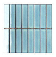 Carreau de mosaïque en céramique vert foncé mat Kat Morden pour salle de bain salle de douche cuisine sol décoration murale carreaux de céramique