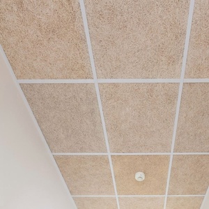 กระเบื้องเพดานทำจากไม้ขนแกะทาสีสีตามสั่งกระเบื้องติดผนังและเพดาน2025ไฟ - Product Image 2