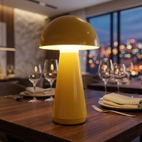 Lampe de table LED au design européen de luxe, sans fil, rechargeable par USB, lampe de bureau extérieure pour restaurant, café, terrasse