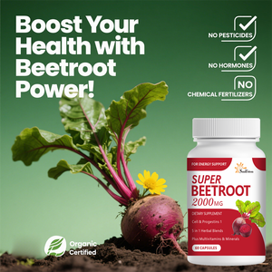 Suplemento Vitamínico OEM con Soporte para la Vasodilatación: Tabletas <span class=keywords><strong>de</strong></span> Extracto <span class=keywords><strong>de</strong></span> Remolacha Roja (60 Tabletas) - Product Image 2