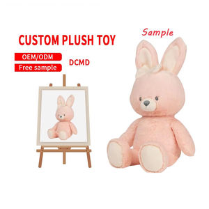 Cadeau Saint Valentin à longues oreilles mignon <span class=keywords><strong>lapin</strong></span> peluches personnalisé enfants nom <span class=keywords><strong>lapin</strong></span> peluches avec broderie pull <span class=keywords><strong>lapin</strong></span> jouets en peluche - Product Image 1