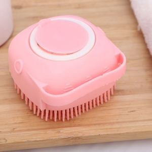 Hot Sale Soft Safety Silicone Comb Bathroom <b>Dog</b> <b>Bath</b> Brush with Shampoo Box for Pet Grooming of <b>Dogs</b> and Cats - Product Image 1