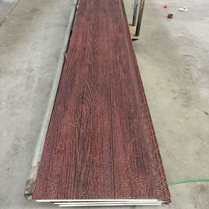 Panneaux sandwich en mousse <span class=keywords><strong>de</strong></span> polyuréthane, isolés, aspect brique, panneau mural décoratif pour façade, pare-feu, bardage métallique pour <span class=keywords><strong>maison</strong></span> - Product Image 6