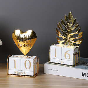 Mystic Arts Wooden Cube Perpetual <b>Calendar</b> With Flip Dates Modern Desktop Decoration For Home Office - Product Image 4