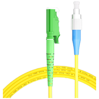 Cable de Fibra Óptica de 1m (3 pies) 1 Fibra MU UPC Simplex a MU UPC Simplex Monomodo (OS2) Riser (OFNR) 2.0mm con Aislamiento Tensado Amarillo