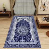 Raschel Worship Islam Modern Persian Cushioned Prayer Rug Blanket Jute Kilim Soft Thick Solid Color Embossed Spot Car Home