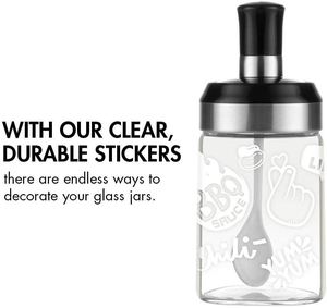 Glass Seasoning Tank Kitchen Clear Spice <b>Bottles</b> Pepper Spoon Seasoning Jars Oil <b>Brush</b> Honey Dispenser - Product Image 4