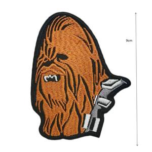 Écusson brodé <span class=keywords><strong>Star</strong></span> <span class=keywords><strong>Wars</strong></span> <span class=keywords><strong>Chewbacca</strong></span> à thermocoller/coudre pour vestes, sacs à dos, décoration DIY - Product Image 3