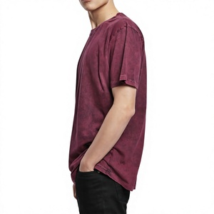 เสื้อยืดผู้ชายทรงเรกูลาร์ฟิต ย้อมสีไทได ผ้าฝ้าย 100% เนื้อหนา ทรงดรอปไหล่ แห้งเร็ว สไตล์สตรีทแวร์ ล้างสีแบบแอซิดวอช ขายดี - Product Image 5