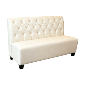 Canapé de restaurant moderne et simple avec logo personnalisé, chaise de salle à manger en cuir PU de luxe pour galerie d'art, café - Product Image 3
