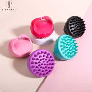 แปรงนวดหนังศีรษะซิลิโคน+พลาสติกสำหรับสระผม แปรงสระผมแบบขายส่ง - Product Image 1