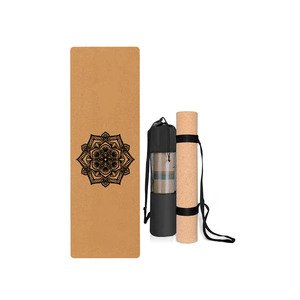 Tapis de yoga écologique voyage 3mm 5mm bambou de <span class=keywords><strong>joga</strong></span> biologique naturel 4mm avec logo personnalisé tapis de yoga en liège caoutchouc naturel - Product Image 5