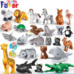 Juguete de Modelo de <span class=keywords><strong>Animales</strong></span> de Zoológico, Juguete Educativo de Plástico ABS, Parque Forestal de Sabana, Jungla Salvaje, Todo el Mundo, Compatible con <span class=keywords><strong>Duplo</strong></span>, Regalo - Product Image 3