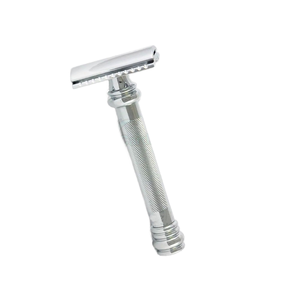 Rasoir de sécurité JDK 1 pièce, populaire en Europe, couleur or rose, avec manche en bois d'olivier pour le rasage du visage et l'épilation - Product Image 1