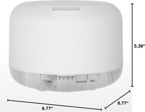 Diffuseur d'huiles essentielles ultrasonique à lumière LED 7 couleurs 500 ml pour la maison, machine humidificateur d'air aromatique, vente chaude - Product Image 2