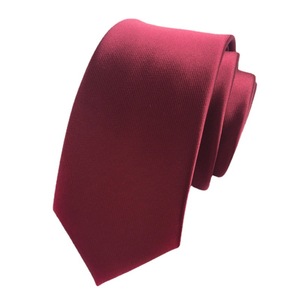 Da <span class=keywords><strong>uomo</strong></span> d'affari Casual tinta unita in poliestere cravatta 6cm di larghezza Satin sottili <span class=keywords><strong>cravatte</strong></span> semplici per feste di matrimonio - Product Image 5