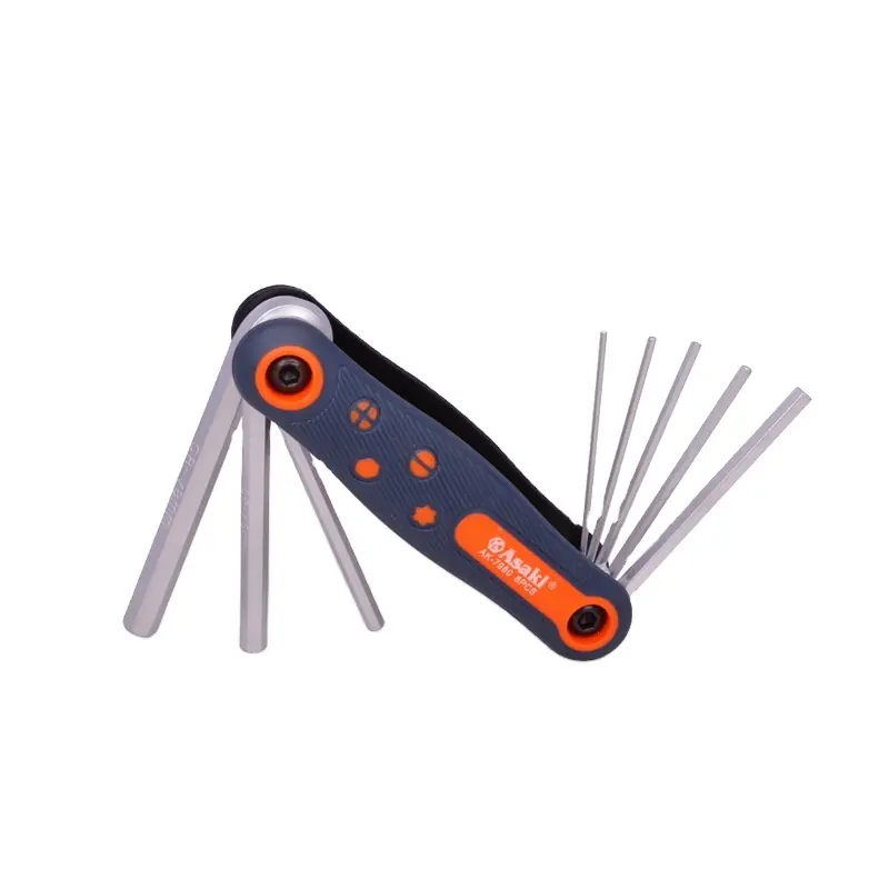 8 PCS Multi folding hex allen key wrench set hand tool