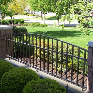 Ensemble de portails de <span class=keywords><strong>jardin</strong></span> en métal TL Spear Top, clôture décorative en fer forgé, clôture de sécurité résistante à la rouille, clôture extérieure avec revêtement en poudre - Product Image 3