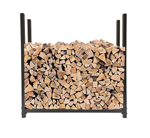 Heavy Duty Steel Firewood Rack Outdoor Indoor <b>Log</b> Storage Holder Fireplace Wood Stacking Frame With Dust Cover - Product Image 1