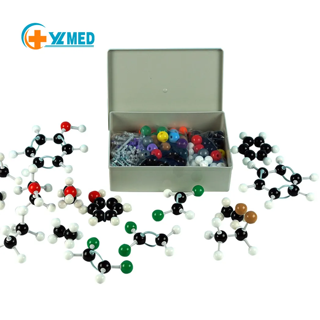 Recurso de ensino 100% novo e modelo de alta qualidade 440pcs, conjunto de modelo molecular