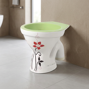 WC européen EWC, toilette rustique Vitrosa noire, en céramique, monobloc, avec siphon S/P, double chasse d'eau - Product Image 3