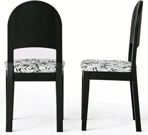 Sedia da Pranzo D5165 <span class=keywords><strong>in</strong></span> <span class=keywords><strong>Legno</strong></span> Massello Ecologico e Impermeabile, Design Moderno (Bianco e Nero) - Product Image 6