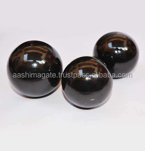 แผ่นหินอาเกตสีดำทำมือขายส่ง งานฝีมือคริสตัลธรรมชาติ ของตกแต่งเสริมฮวงจุ้ย แร่ธาตุเรกิ ของมงคลแกะสลักจากหยก - Product Image 4