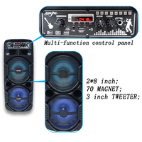 Altavoz Híbrido Qs-222 de Alta Calidad con Torres de Tubo de 15 Pulgadas, Caja de DJ