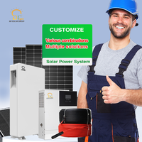 Système d'énergie solaire domestique BR SOLAR 5kw 10kw 20kw 30kw, système solaire hors réseau complet, système d'alimentation domestique hors réseau photovoltaïque
