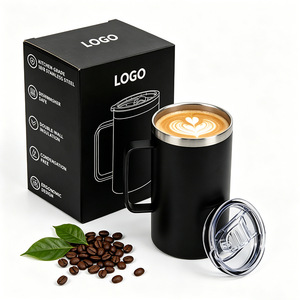 แก้วกาแฟแบบมีฉนวนสองชั้นขนาด 20 ออนซ์ สำหรับเดินทาง พิมพ์โลโก้ได้เคลือบสีฝุ่น แก้วปาร์ตี้สแตนเลสสตีล สำหรับสลักเลเซอร์ - Product Image 6